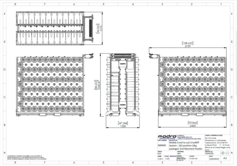 CreelMT - Automated Tufted Carpet Creeling System | Modra